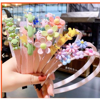 Bờm tóc hoa quả bé gái