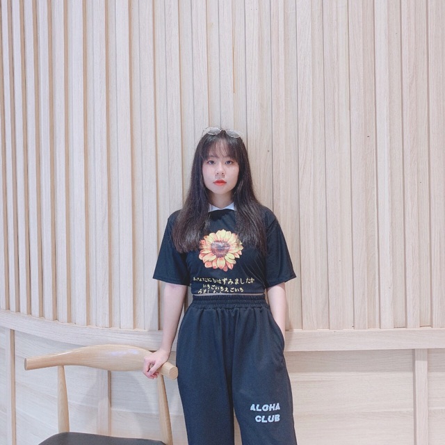 FREESHIP 50K - Áo Croptop Ullzang Hoa Cúc