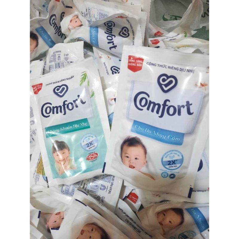 Nước xả vải comfort cho bé gói 120ml loại cho da nhạy cảm và trà tràm kháng khuẩn