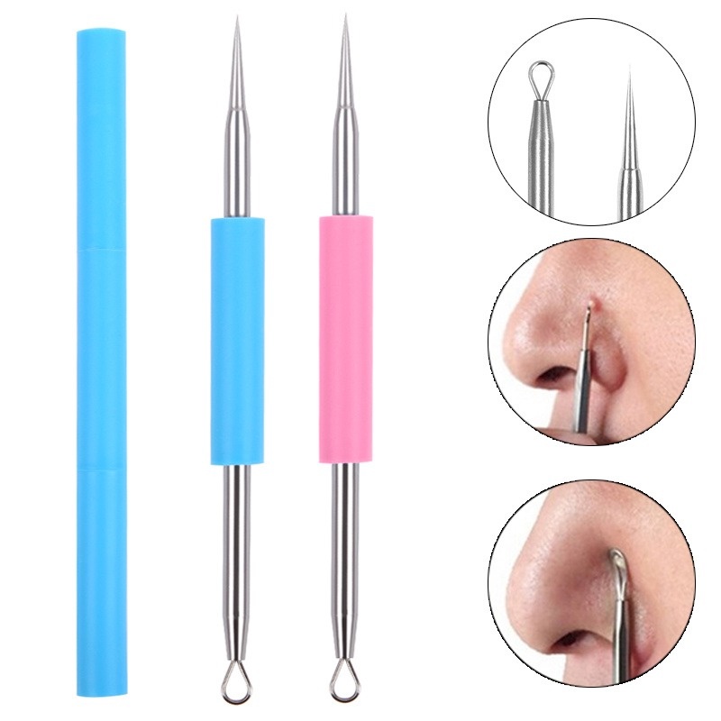 Dụng Cụ Nặn Mụn Hai Đầu Bằng Thép Không Gỉ