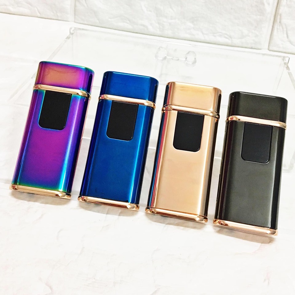 𝐇𝐨̣̂𝐩 𝐐𝐮𝐞̣𝐭 𝐁𝐚̣̂𝐭 𝐋𝐮̛̉𝐚 CẢM ỨNG VÂN TAY 2IN1 KIM LOẠI BÓNG - (SẠC ĐIỆN + G.A)