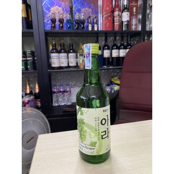 Soju Hàn Quốc Korice 360ml-Vị Nho Xanh