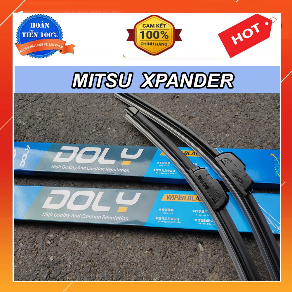 Gạt mưa silicon Xpander, chính hãng DOLY giá 1 cặp, gạt siệu sạch, cực êm ( 26, 16)