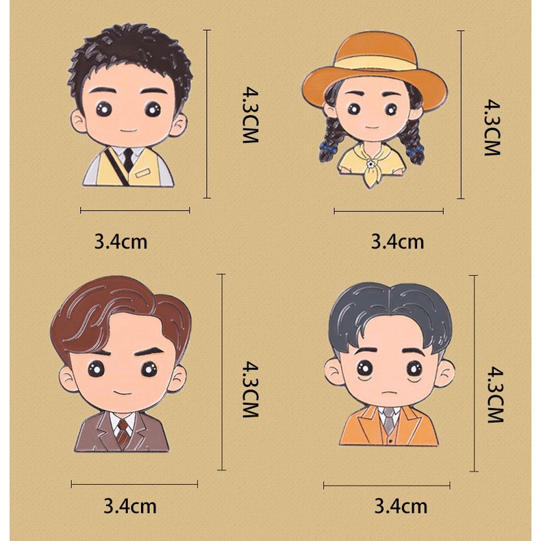 Ghim Cài Áo Hình Nhân Vật Hoạt Hình Anime Phong Cách Retro