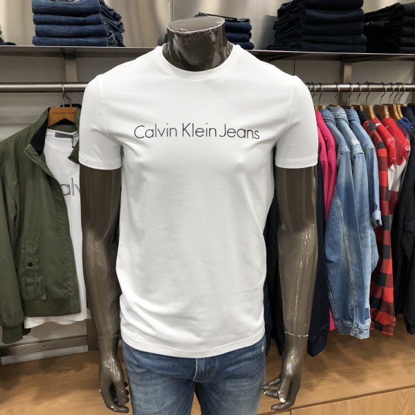 Áo Thun Ngắn Tay In Chữ Calvin Klein Đơn Giản Thời Trang Cho Nam315042