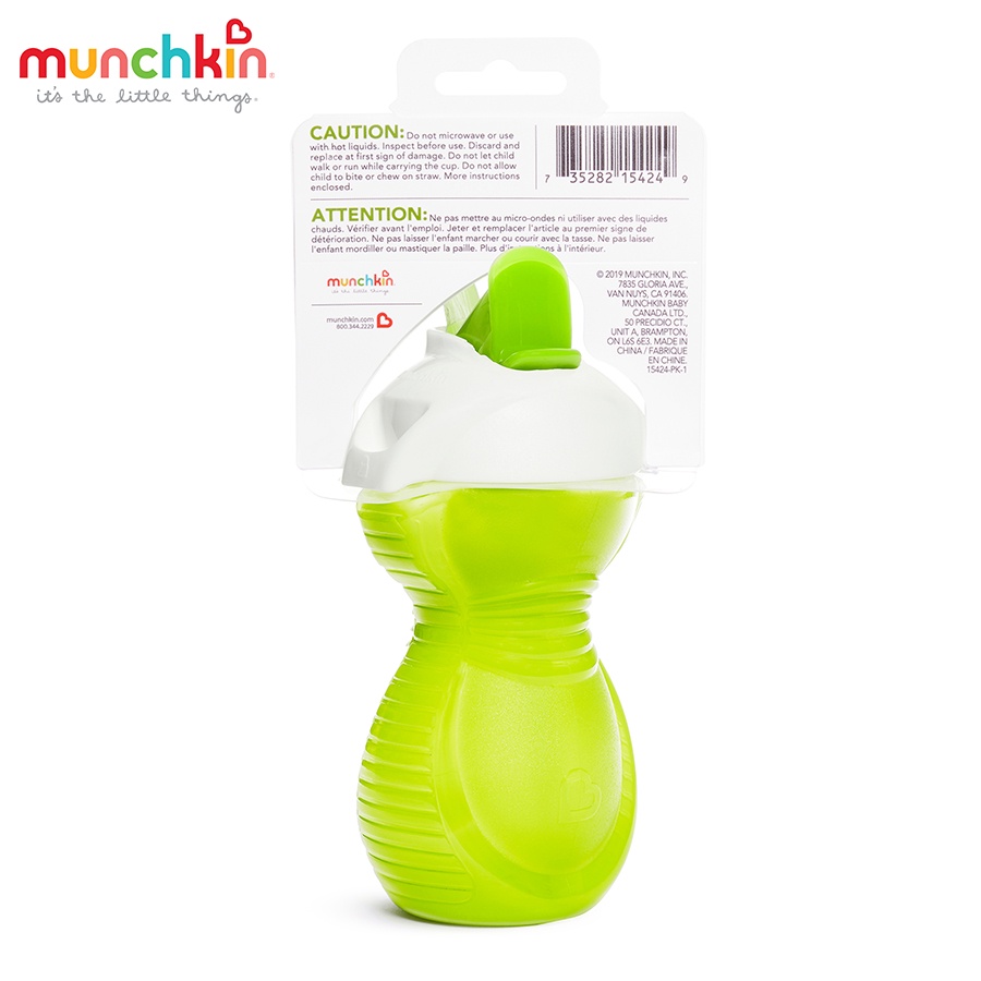 Cốc tập uống CL Munchkin có ống hút silicone MK15424