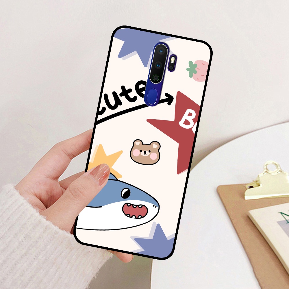 Ốp Oppo A5 2020 / A9 2020 / A11 2020 in hình cá mập, khủng long dễ thương, cute (T01 - T06)