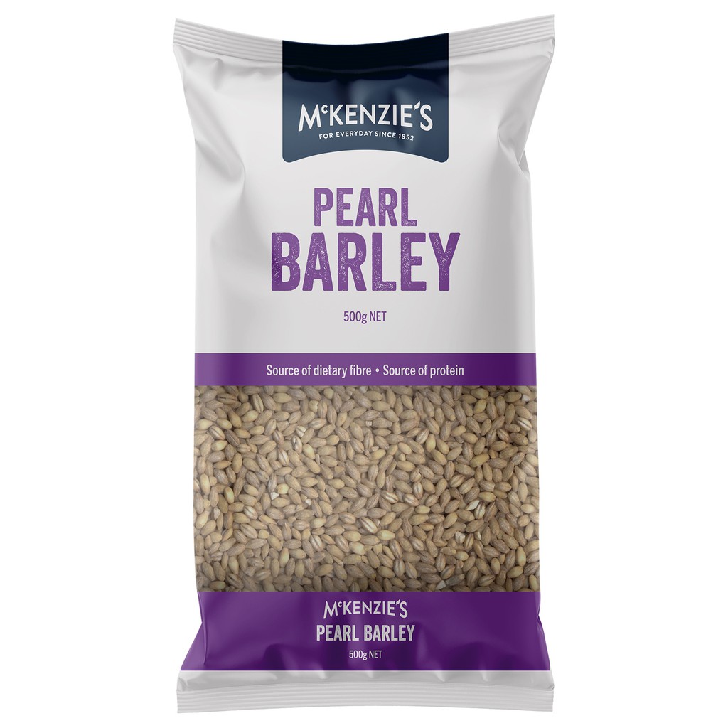 Lúa Mạch Xay Hạt Nhỏ Nhập Khẩu Úc McKenzie's - Pearl Barley - Túi 500g