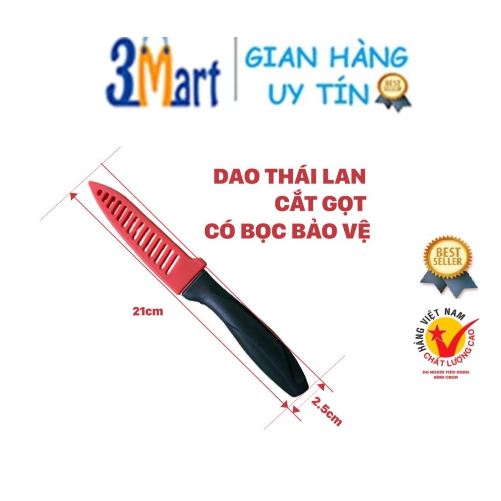 Dao thái lan cắt gọt, có bao nhựa bảo vệ, hàng thép cao cấp 3MART