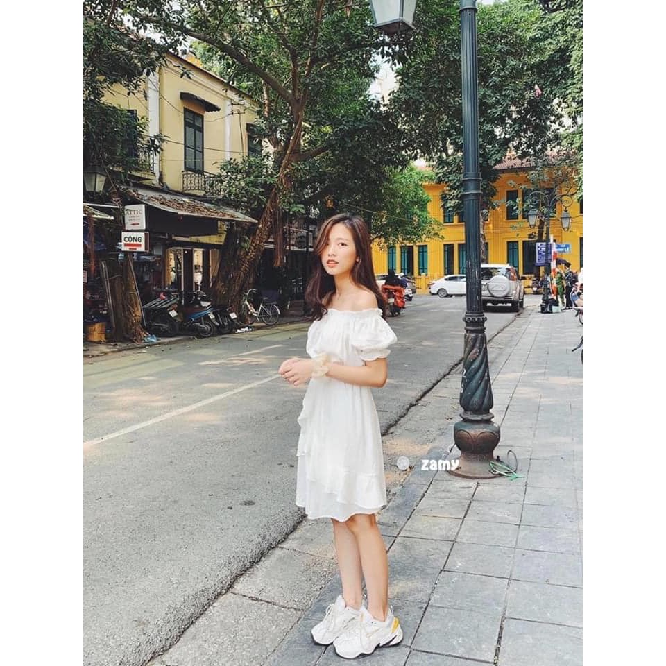 [Mã WA0909 giảm 12k đơn 50k] ĐẦM TRẮNG TRỄ VAI BO EO -Đầm dự tiệc nhiều màu | BigBuy360 - bigbuy360.vn