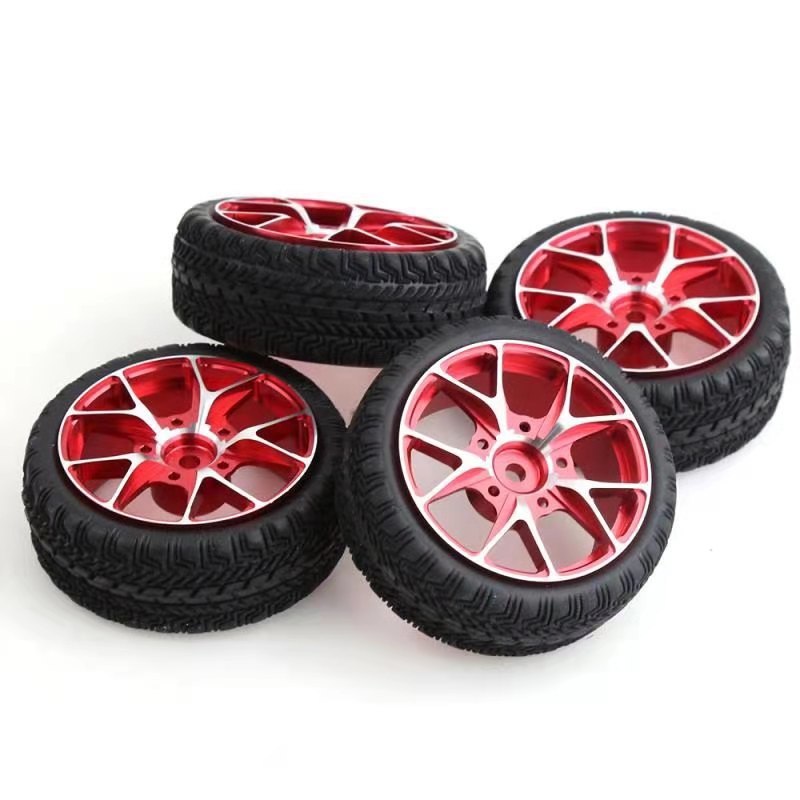 Bánh Xe Cao Su Bằng Kim Loại Dành Cho Xe Hơi Điều Khiển Từ Xa 1/10 HSP 94123 94122 FW06 TT01 TT02