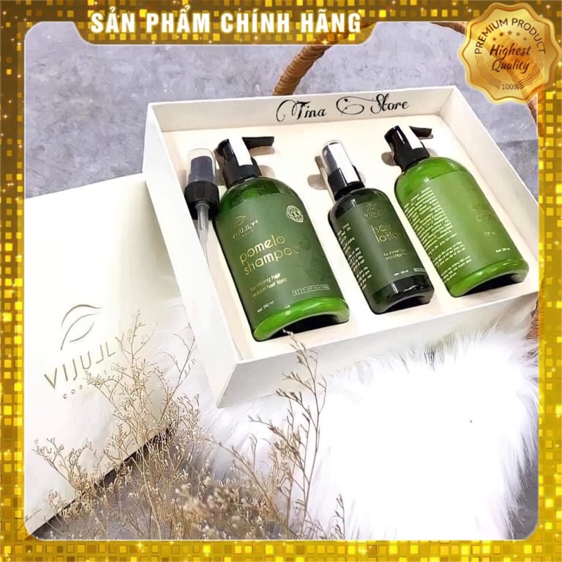 COMBO GỘI + XỊT + XẢ VIJULLY [GIÁ SỈ ] giúp tóc giam gãy rụng , nuôi duỡng tóc bồng bềnh chắc khỏe và giúp giảm rụng toc