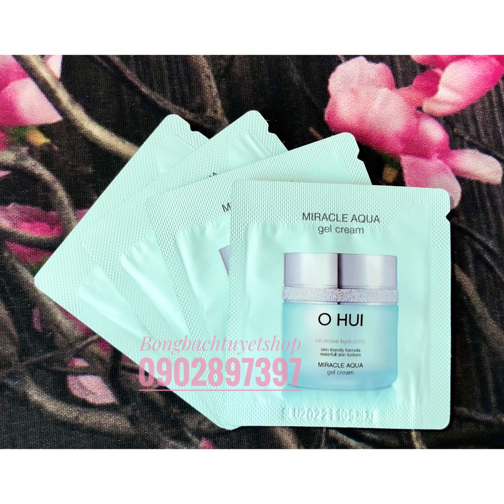 Gói Kem Dưỡng OHUI Cấp Nước Dưỡng Ẩm Dành Riêng Cho Da Dầu Nhờn, Nhạy Cảm Ohui Miracle Aqua Gel Cream
