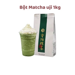 Bột Matcha Zuchi Uji Nguyên chất có đường ít 1kg pha chế matcha sữa tươi trân châu đường đen