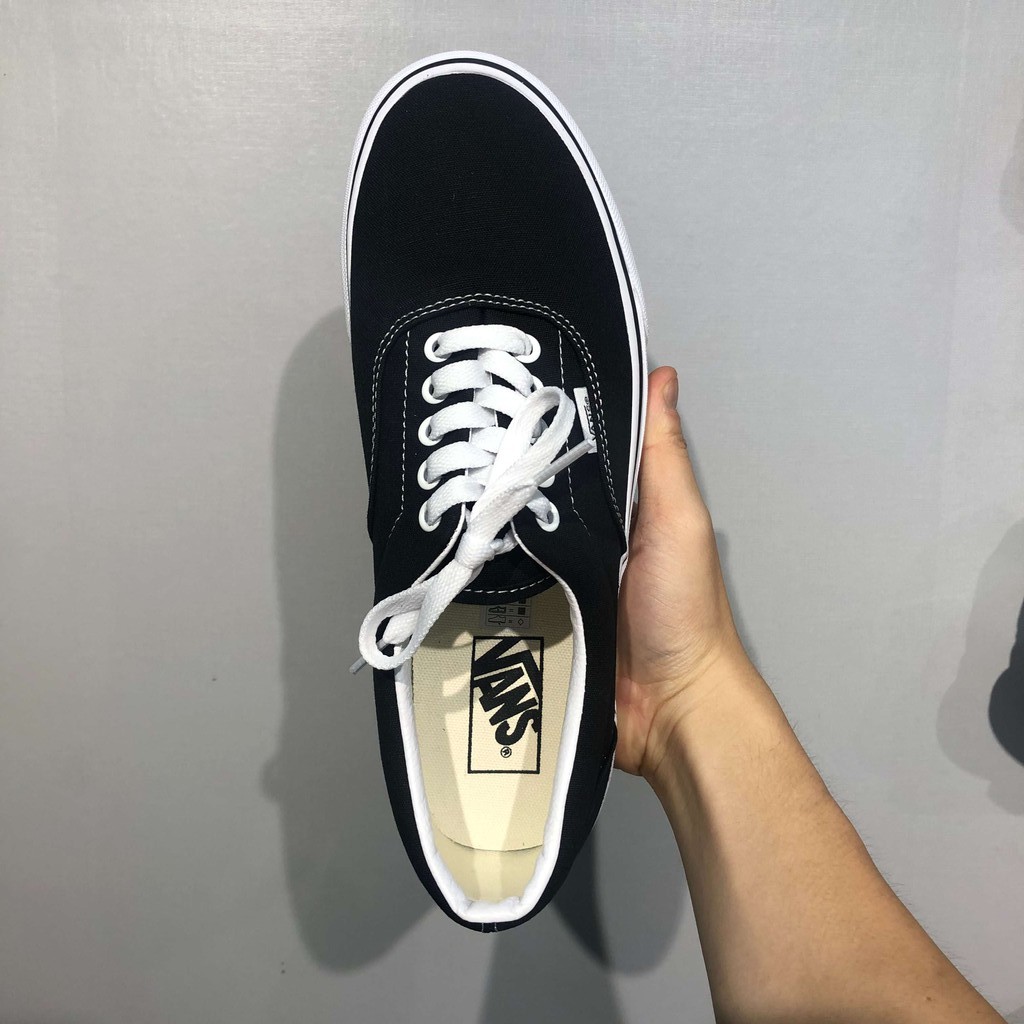 (𝗖𝗵𝗶́𝗻𝗵 𝗵𝗮̃𝗻𝗴 - 𝗙𝗮𝗸𝗲 đ𝗲̂̀𝗻 𝘅𝟭𝟬𝟬 | M - Waffle) Giày VANS Era Authentic - VN000EE3BLK-EWZBLK  (Giày có tem - box ko tem)