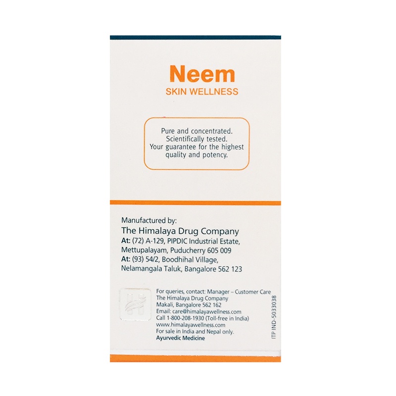 NEEM Himalaya hộp 60 viên Date 2026 nuôi dưỡng bảo vệ da hổ trợ cải thiên cho da mụn hàng Ấn Độ