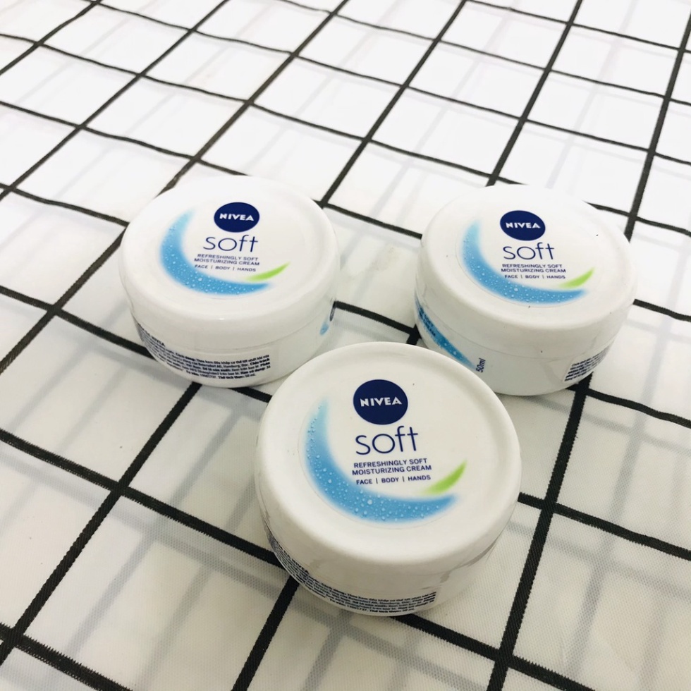 Kem dưỡng da Nivea Soft 50ml dưỡng ẩm chống nẻ