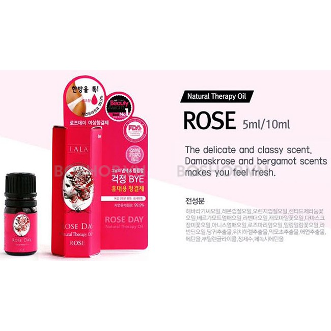 NƯỚC HOA VÙNG KÍN LALA ROSE DAY 5ML CHÍNH HÃNG - BÍ MẬT HẠNH PHÚC CỦA PHỤ NỮ - 5626