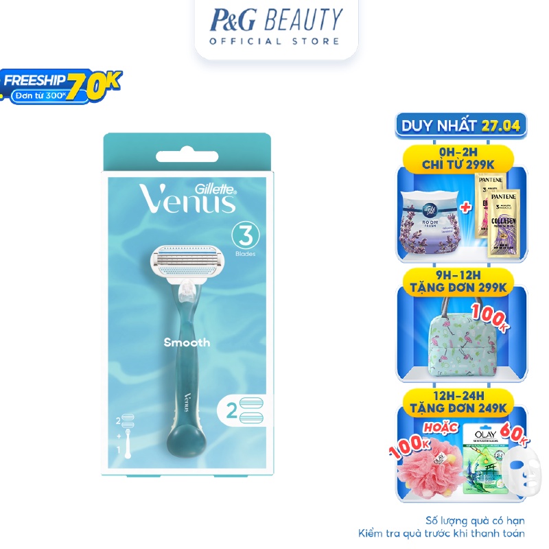 Dao cạo Gillette Venus 3 blades (Chuyên dụng cho nữ)