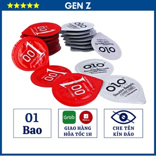 Bao cao su olo 0.01mm siêu mỏng nhiều gel bôi trơn - 1 chiếc