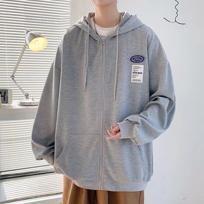 Áo Hoodie Dáng Rộng Thiết Kế Đơn Giản Thời Simple Trang Hàn Quốc Cho Nam Áo KhoáC Unisex Áo Hoodie MỏNg áo khoác hoodie nữ form rộng áo hoodie trắng