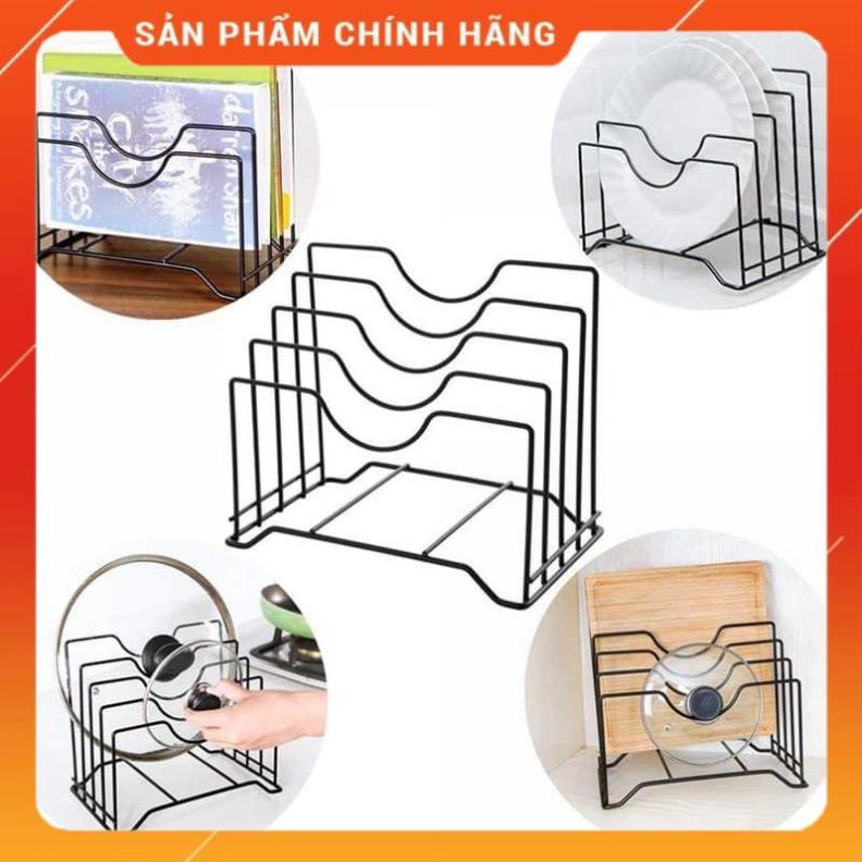 Giá Để Dao Thớt, Cài Vung Xoong Nồi 4 Ngăn Sơn Tĩnh Điện