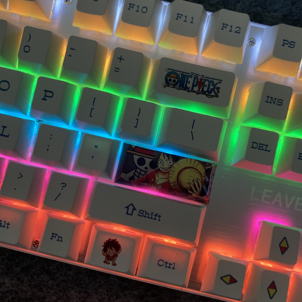 One Piece Luffy 133 Keys PBT Cherry Anime Keycap Phím Lắp Cho Bàn Phím Cơ Keycaps