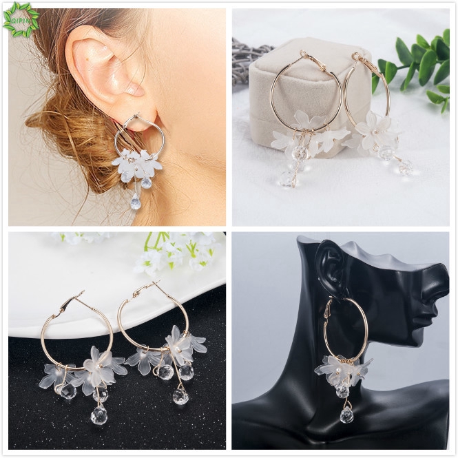 Cod Qipin Hoa tai dạng vòng phong cách Hàn Quốc thời trang cho nữ