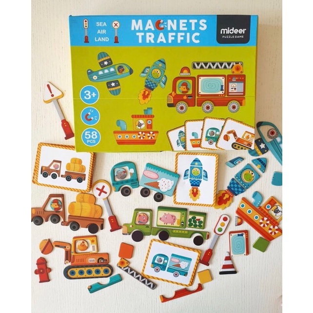 Đồ Chơi Xếp Hình Nam Châm Dadddycare Magnets Mideer, Đồ chơi trí tuệ dành cho trẻ em 2,3,4,5,6,7 tuổi