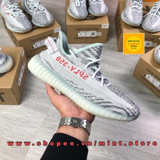 (Video cận cảnh) Giày Sneaker YZY Blue Tint