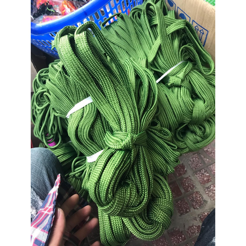 Quận dây dù xanh bản to 10m