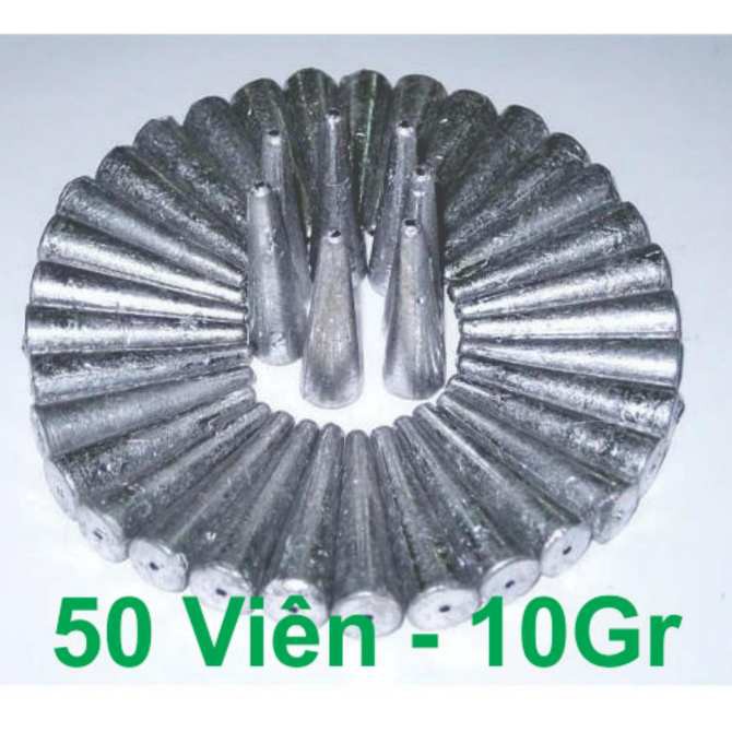 Combo 50 Viên Chì Câu Cá 10Gr