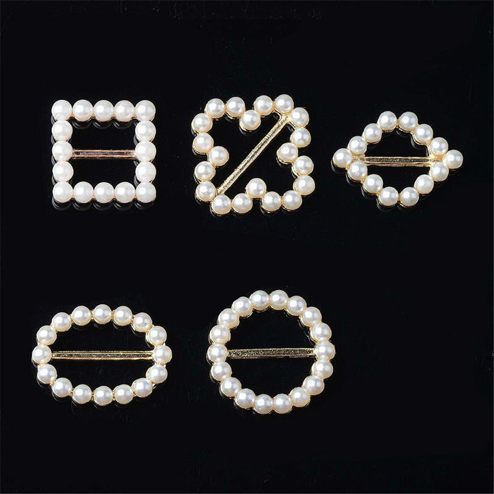 Nút thắt buộc dây ruy băng chống trượt đính ngọc trai nhân tạo đẹp mắt