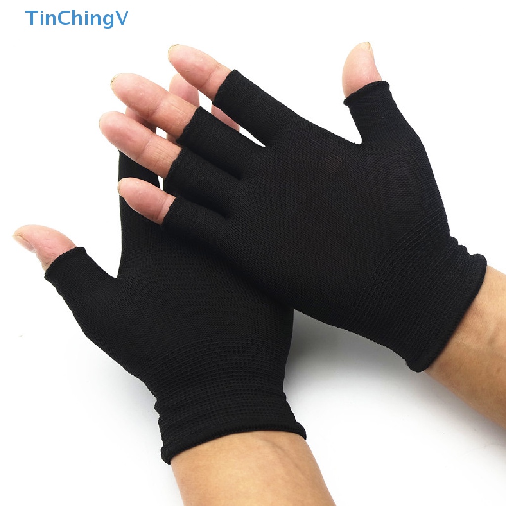 Găng Tay Len Cotton Hở Ngón Thời Trang Cho Nam Nữ