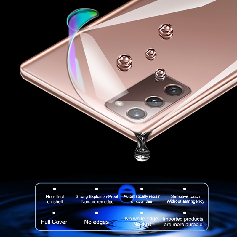 Miếng dán hydrogel mềm bảo vệ mặt trước và sau cho Samsung Note 9 10 20 Ultra S10 S20 S21 Plus Ultra S20 FE