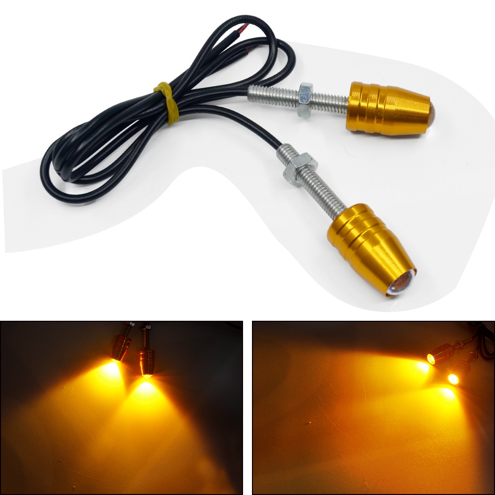 Bộ xi nhan dùng chế cho xe máy mo tô chân ốc 6mm dài 30mm