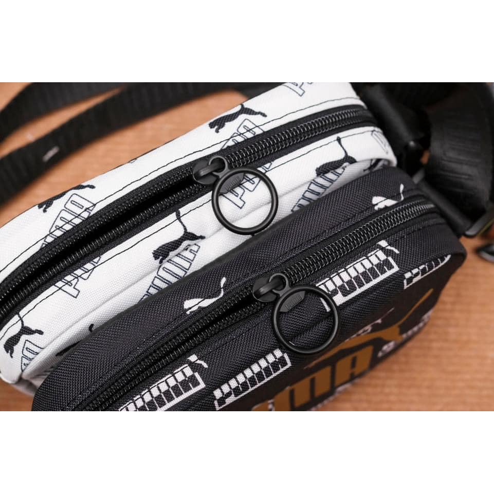 Túi Đeo Chéo Puma In Nhũ Monogram Xuất Dư Xịn Unisex