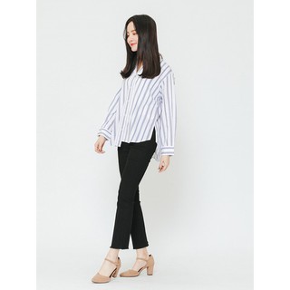 Áo sơ mi nữ sọc đứng, vạt bầu H:CONNECT 3021112009876