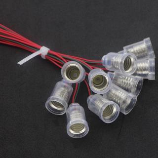 Set 10 đuôi đèn led E10 cỡ nhỏ dạng vặn có dây