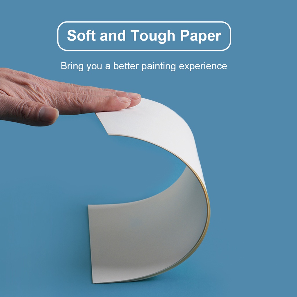 Set 10 / 20 tờ giấy nén SEAMIART 300gsm 32K / 16K 100% cotton dùng để vẽ tranh màu nước