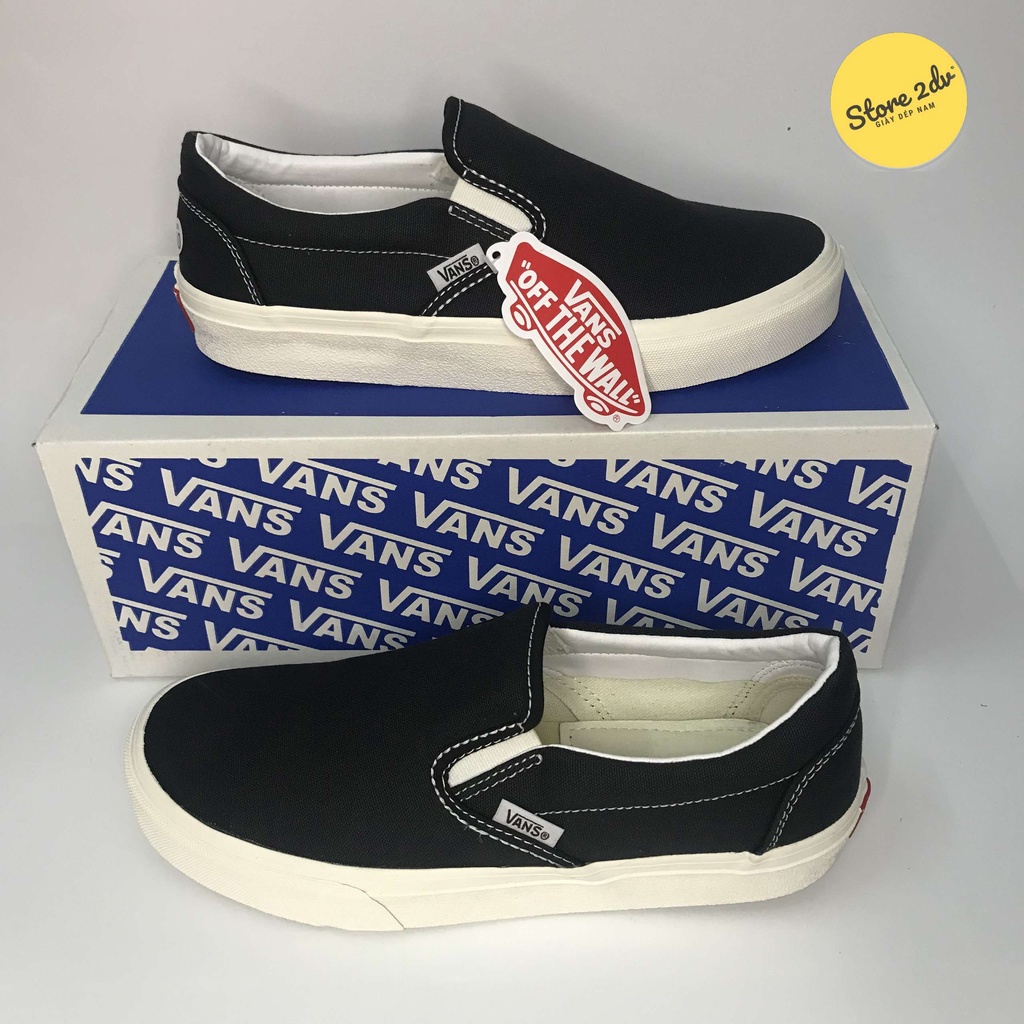 [Tặng Kèm Hộp + Vớ Xinh]Giày Vans Xỏ Đen Vault Slip On Black White | WebRaoVat - webraovat.net.vn