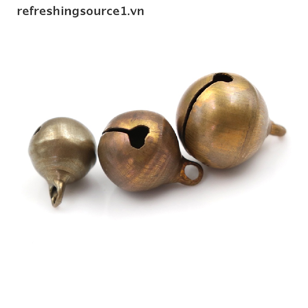Set 10 chuông kim loại đồng 1.vn trang trí cây thông giáng sinh