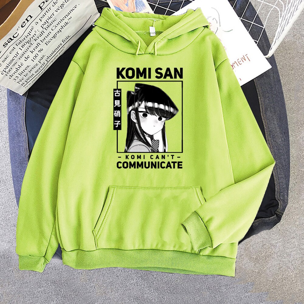 Bông Tai Kẹp Hoạt Hình Komi Không Thể Giao Tiếp Khoác Hoodie Nam Dạo Phố Shouko Komi omi-San Wa Comyushou Desu Cao Cấp