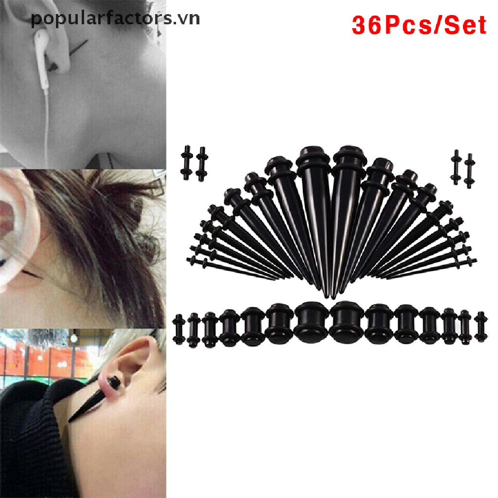 Bộ 36 Khuyên Nong Tai Acrylic Cá Tính