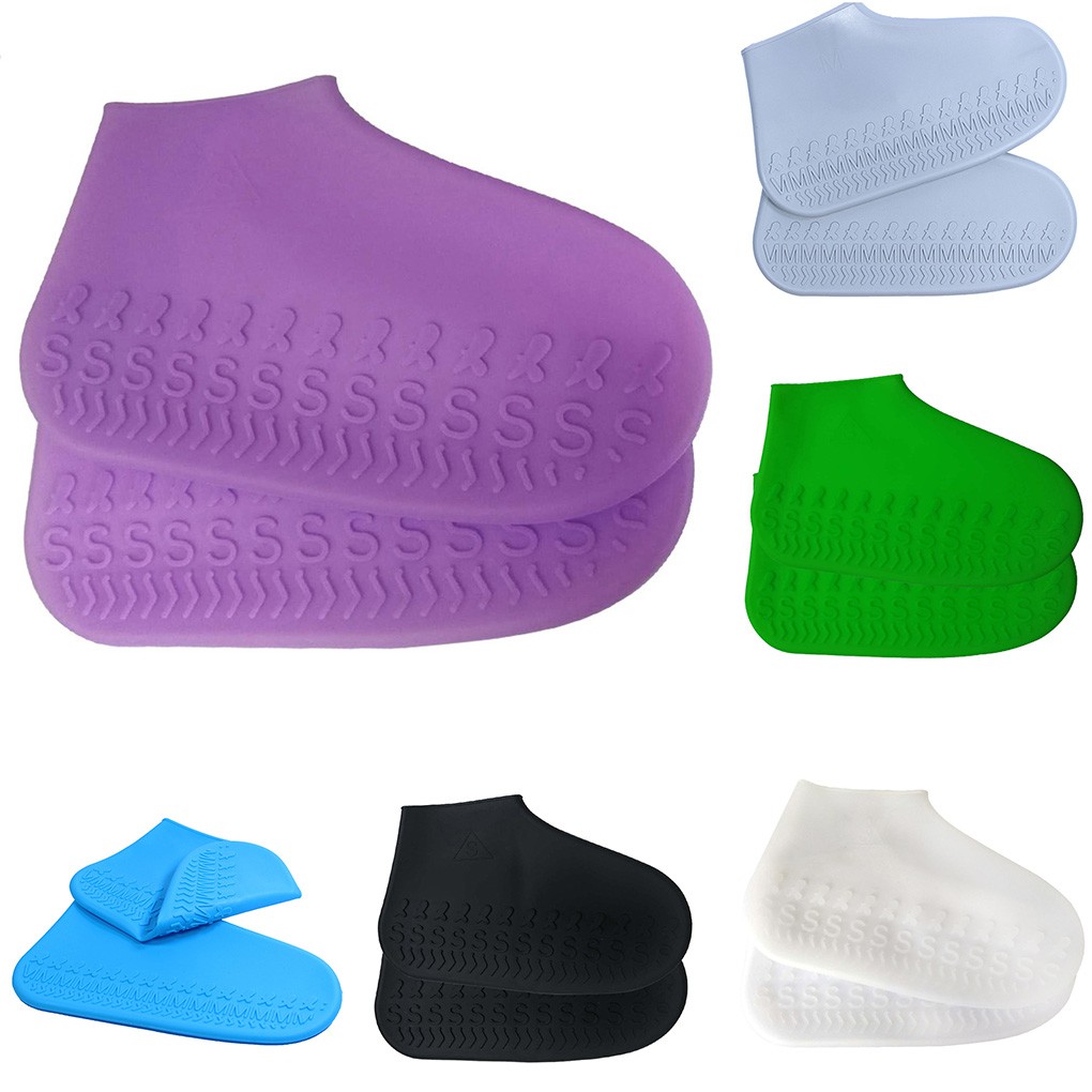 Vỏ bọc giày bằng silicon chống trượt bảo vệ đi trời mưa