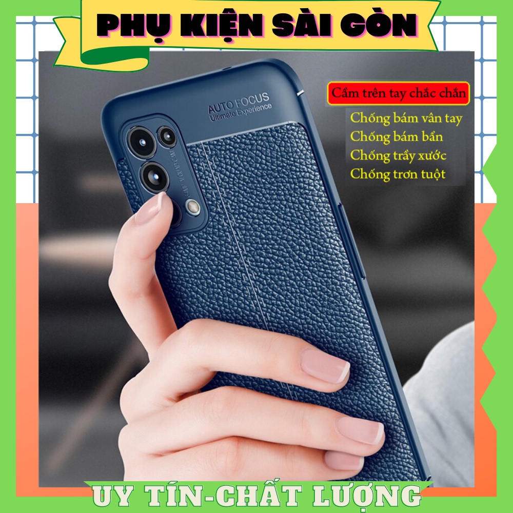 Ốp dẻo đen giả da autofocus OPPO RENO 4-PHỤ KIỆN SÀI GÒN