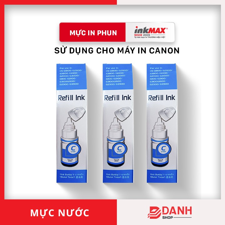 Bộ 4 màu - Mực nước máy in Canon ix6770 /ix6860/ ix6820/ix6560 /G1000/G2000/G3000/G1010/G2010/G3010