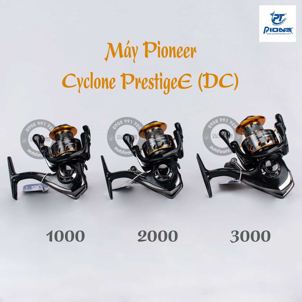 Máy câu cá Pioneer CYCLONE PRESTIGEE CYC đủ size