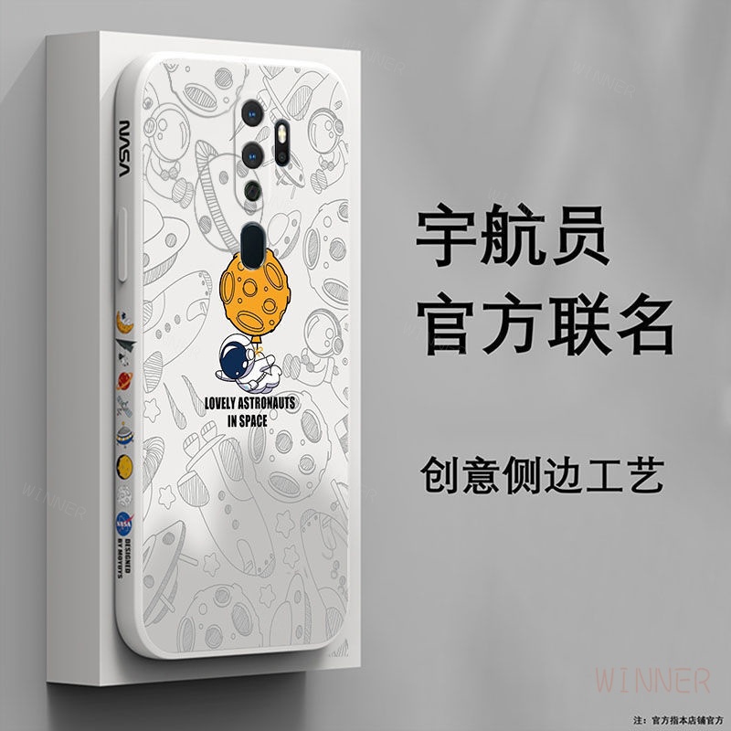 Ốp Lưng oppo A9 2020 A5 2020 F11 F11PRO F9 A55 A54 A74 A95 Ốp Điện Thoại In Hình Phi Hành Gia Cho