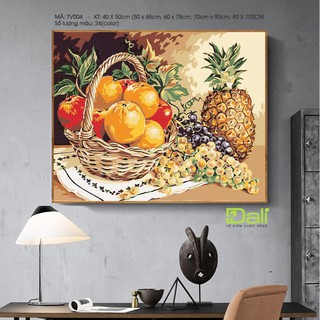 Tranh treo tường tự tô màu số hóa DALI Tranh Tĩnh vật TV005